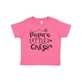 thumbnail image 1 of Inktastic Papa's Little Girl with Hearts Flower and Butterfly Girls Baby T-Shirt, 1 of 5