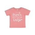 thumbnail image 1 of Inktastic Papa's Little Girl with Hearts Flower and Butterfly Girls Baby T-Shirt, 1 of 5