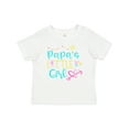 thumbnail image 1 of Inktastic Papa's Little Girl with Hearts Flower and Butterfly Girls Baby T-Shirt, 1 of 5