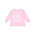 thumbnail image 1 of Inktastic Papa's Little Girl with Hearts Flower and Butterfly Girls Long Sleeve Toddler T-Shirt, 1 of 5