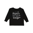 thumbnail image 1 of Inktastic Papa's Little Girl with Hearts Flower and Butterfly Girls Long Sleeve Toddler T-Shirt, 1 of 5
