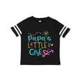 thumbnail image 1 of Inktastic Papa's Little Girl with Hearts Flower and Butterfly Girls Toddler T-Shirt, 1 of 5