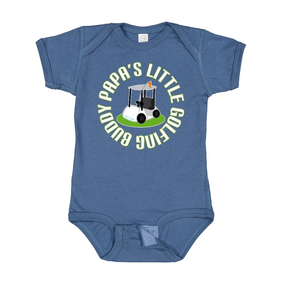 Inktastic Papa's Little Golfing Buddy Boys Baby Bodysuit