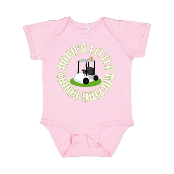 Inktastic Papa's Little Golfing Buddy Boys Baby Bodysuit