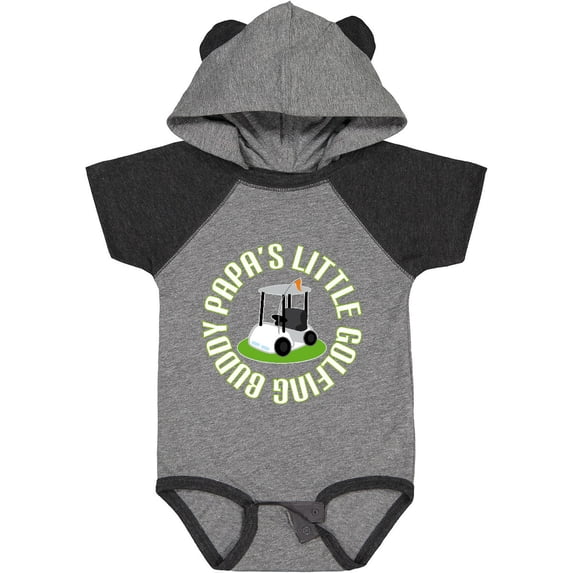 Inktastic Papa's Little Golfing Buddy Boys Baby Bodysuit