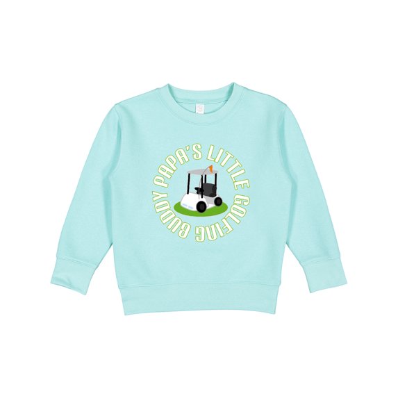 Inktastic Papa's Little Golfing Buddy Toddler Sweatshirt