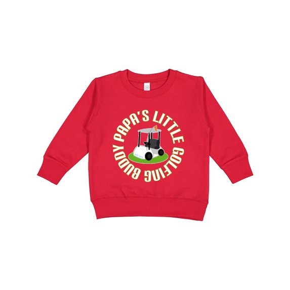 Inktastic Papa's Little Golfing Buddy Toddler Sweatshirt