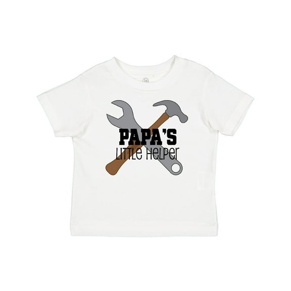 Inktastic Papa's Little Helper Boys Baby T-Shirt