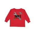 thumbnail image 1 of Inktastic Papa's Little Helper Boys Long Sleeve Toddler T-Shirt, 1 of 5
