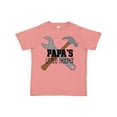 thumbnail image 1 of Inktastic Papa's Little Helper Boys Toddler T-Shirt, 1 of 5