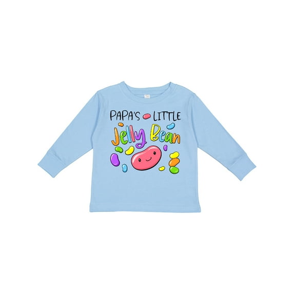 Inktastic Papa's Little Jellybean Cute Easter Candy Boys or Girls Long Sleeve Toddler T-Shirt