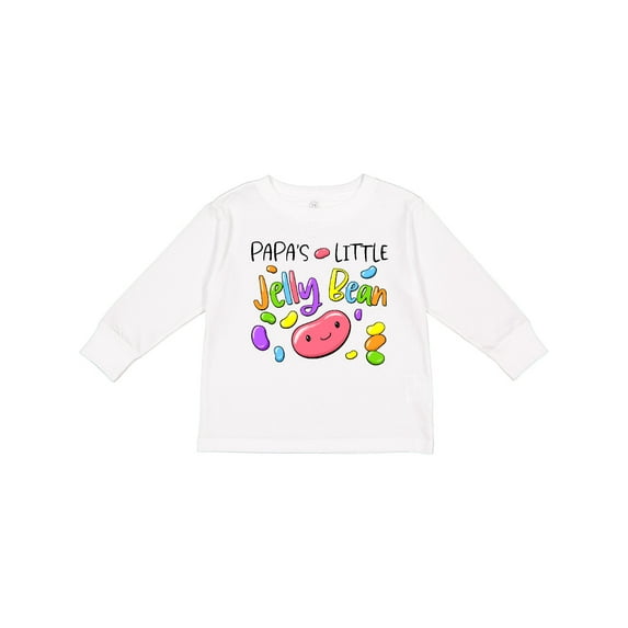 Inktastic Papa's Little Jellybean Cute Easter Candy Boys or Girls Long Sleeve Toddler T-Shirt