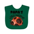 thumbnail image 1 of Inktastic Papa's Little Ladybug Boys or Girls Baby Bib, 1 of 4