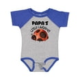 thumbnail image 1 of Inktastic Papa's Little Ladybug Boys or Girls Baby Bodysuit, 1 of 5