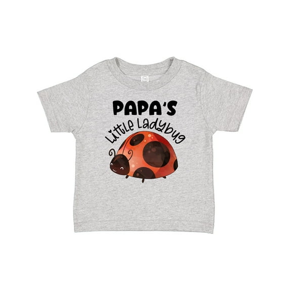 Inktastic Papa's Little Ladybug Boys or Girls Baby T-Shirt