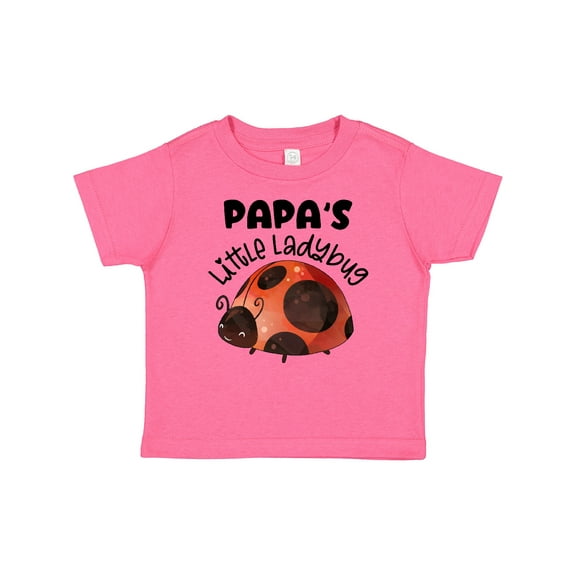 Inktastic Papa's Little Ladybug Boys or Girls Baby T-Shirt