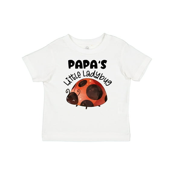 Inktastic Papa's Little Ladybug Boys or Girls Baby T-Shirt