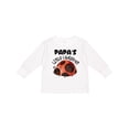 thumbnail image 1 of Inktastic Papa's Little Ladybug Boys or Girls Long Sleeve Toddler T-Shirt, 1 of 5