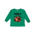 thumbnail image 1 of Inktastic Papa's Little Ladybug Boys or Girls Long Sleeve Toddler T-Shirt, 1 of 5