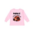 thumbnail image 1 of Inktastic Papa's Little Ladybug Boys or Girls Long Sleeve Toddler T-Shirt, 1 of 5