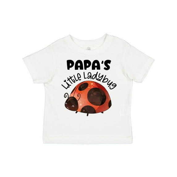Inktastic Papa's Little Ladybug Boys or Girls Toddler T-Shirt