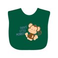 thumbnail image 1 of Inktastic Papa's Little Monkey Boys or Girls Baby Bib, 1 of 4
