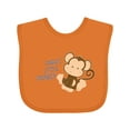 thumbnail image 1 of Inktastic Papa's Little Monkey Boys or Girls Baby Bib, 1 of 4