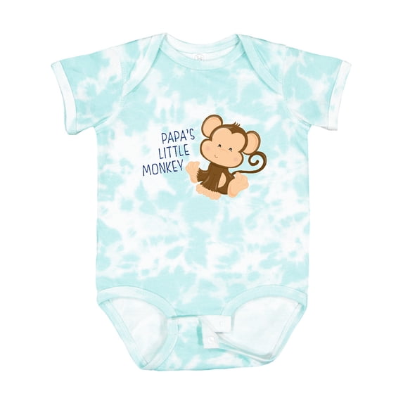 Inktastic Papa's Little Monkey Boys or Girls Baby Bodysuit