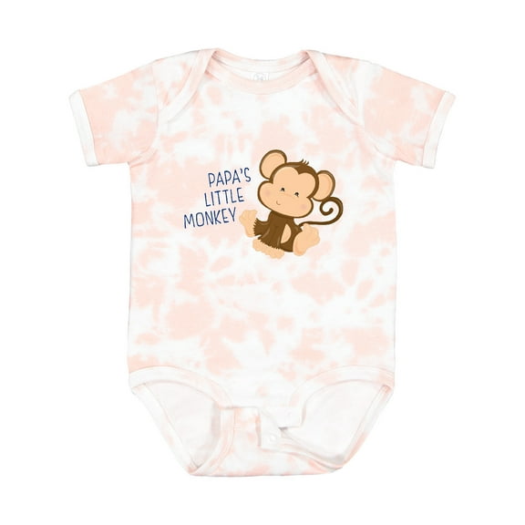 Inktastic Papa's Little Monkey Boys or Girls Baby Bodysuit