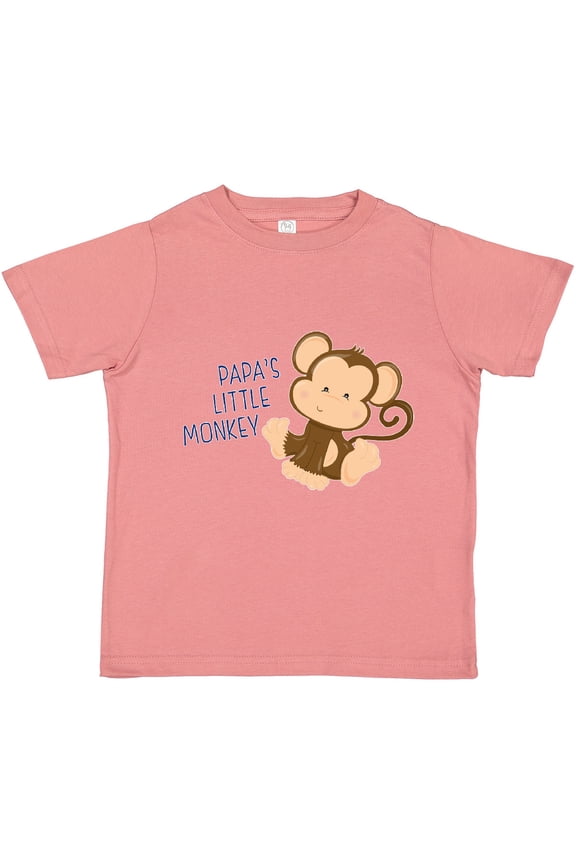 Papa's Little Monkey Boys or Girls Toddler T-Shirt