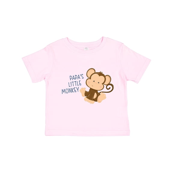 Inktastic Papa's Little Monkey Boys or Girls Toddler T-Shirt