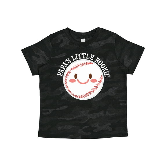 Inktastic Papa's Little Rookie- Baseball Boys or Girls Toddler T-Shirt
