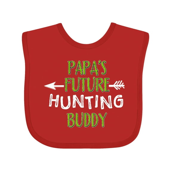 Inktastic Papas Future Hunting Buddy Boys or Girls Baby Bib