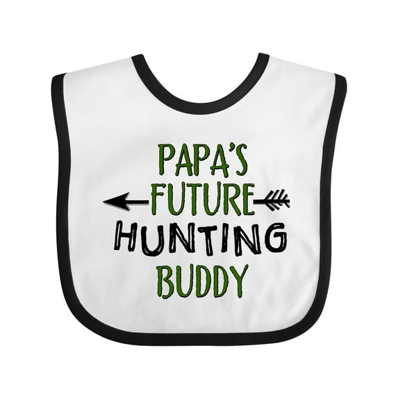 Inktastic Papas Future Hunting Buddy Boys or Girls Baby Bib