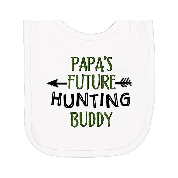 Inktastic Papas Future Hunting Buddy Newborn Bib
