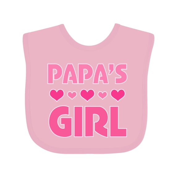 Inktastic Papas Girl Granddaughter Girls Baby Bib
