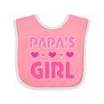 thumbnail image 1 of Inktastic Papas Girl Granddaughter Girls Baby Bib, 1 of 4