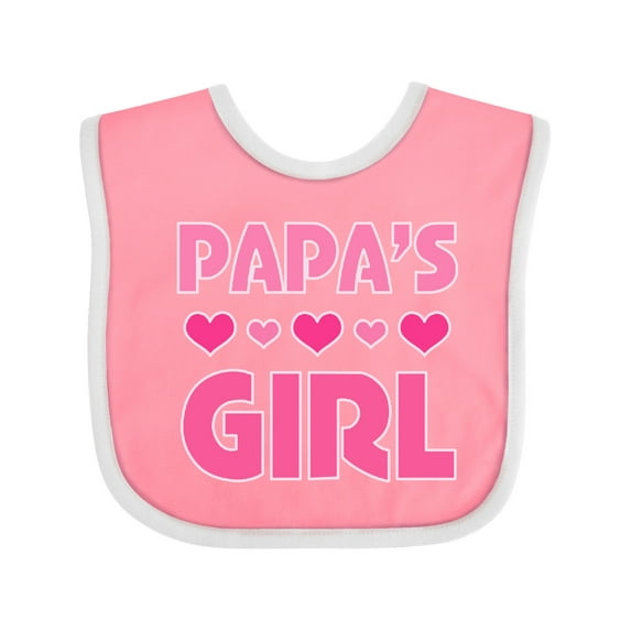 Inktastic Papas Girl Granddaughter Girls Baby Bib