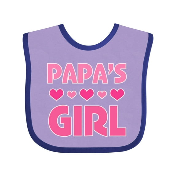 Inktastic Papas Girl Granddaughter Girls Baby Bib