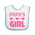 thumbnail image 1 of Inktastic Papas Girl Granddaughter Girls Baby Bib, 1 of 4