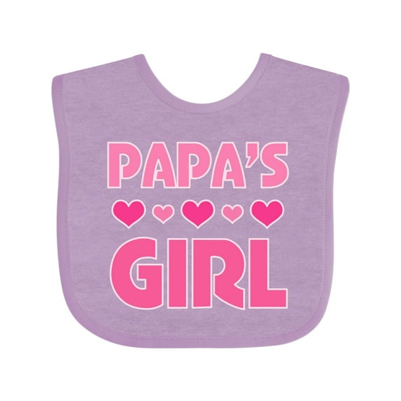 Inktastic Papas Girl Granddaughter Girls Baby Bib