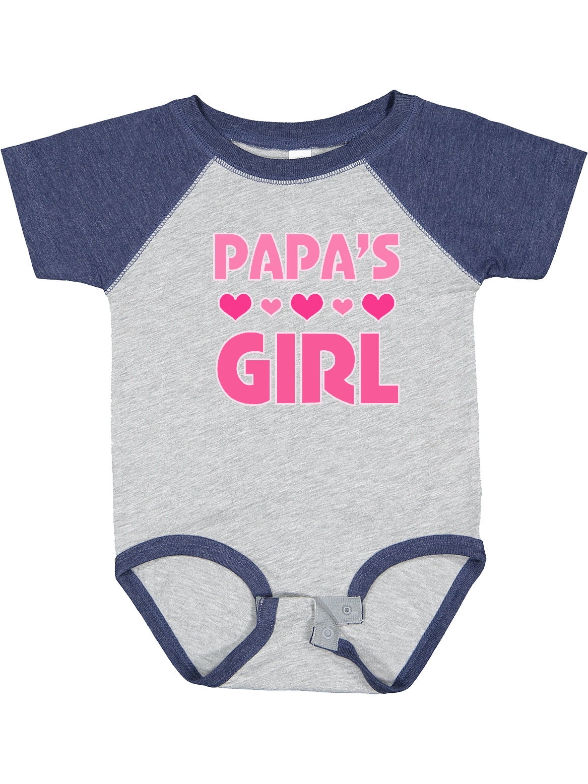 Inktastic Papas Girl Granddaughter Girls Baby Bodysuit