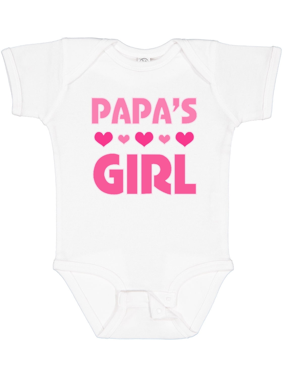 Inktastic Papas Girl Granddaughter Girls Baby Bodysuit