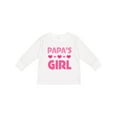 thumbnail image 1 of Inktastic Papas Girl Granddaughter Girls Long Sleeve Toddler T-Shirt, 1 of 5