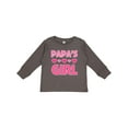thumbnail image 1 of Inktastic Papas Girl Granddaughter Girls Long Sleeve Toddler T-Shirt, 1 of 5