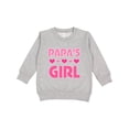 thumbnail image 1 of Inktastic Papas Girl Granddaughter Toddler Sweatshirt, 1 of 4