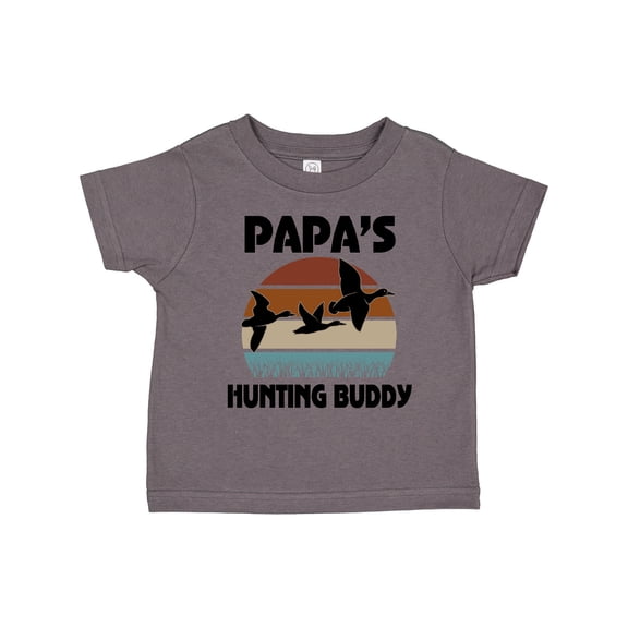 Inktastic Papas Hunting Buddy Duck Hunter Boys Toddler T-Shirt