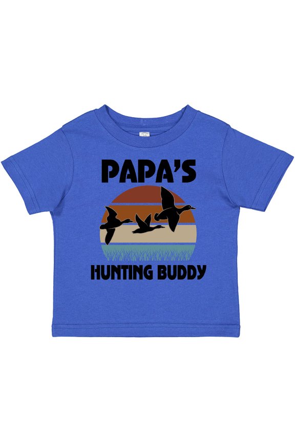 Papas Hunting Buddy Duck Hunter Boys Toddler T-Shirt