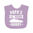 thumbnail image 1 of Inktastic Papas Lil Racing Buddy Boys or Girls Baby Bib, 1 of 4