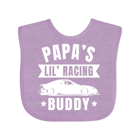 Inktastic Papas Lil Racing Buddy Boys or Girls Baby Bib